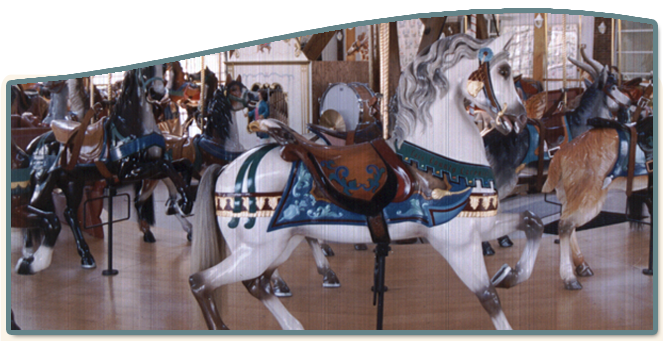 Cass County Dentzel Carousel,  Logansport, Indiana, Riverside park